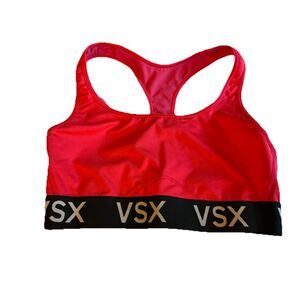 Victoria's Secret VSX Sport Player Racerback Sport Bra Red Women’s Size M